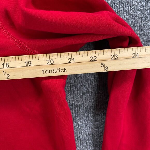 Chaps Cardigan Sweater Womens L Red Button Up Long Ladies Casual Holiday Comfy - Picture 6 of 7